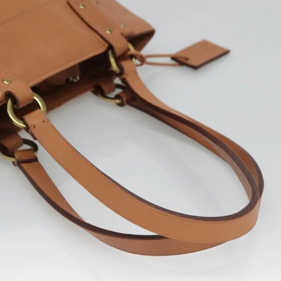 GUCCI Hand Bag Leather Beige Gold - Picture 4 of 15